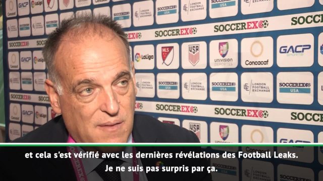 Football Leaks - Tebas : Pas surpris concernant le PSG et Manchester City