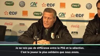 Amical - L'extraordinaire plaidoyer de Tabarez pour Cavani