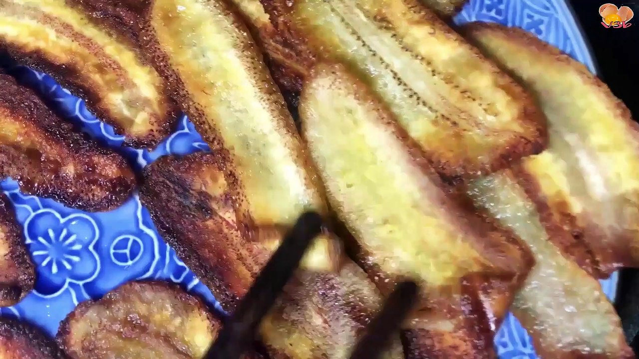 CHUỐI CHIÊN KHÔNG CẦN BỘT Giòn Rùm Rụm Chỉ Một Nguyên Liệu Duy Nhất