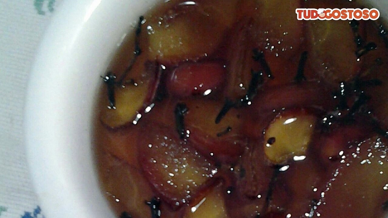 Maçã caramelada