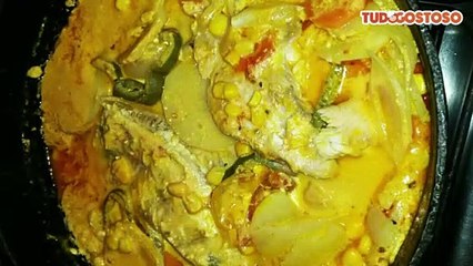 Peixe com creme de leite