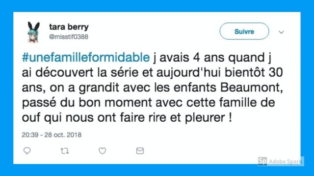 Une famille formidable (TF1) : les internautes attristés par la fin de la série (REVUE DE TWEETS)
