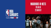 A quelle heure et sur quelle chaîne suivre Brooklyn/Golden State (NBA Sundays) ?