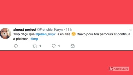 Le meilleur pâtissier : pour les fans, le départ de Julien ne passe pas !