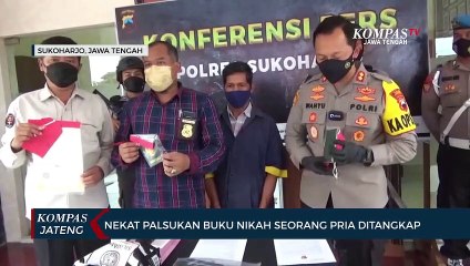Nekat Palsukan Buku Nikah Seorang Pria Ditangkap Polisi