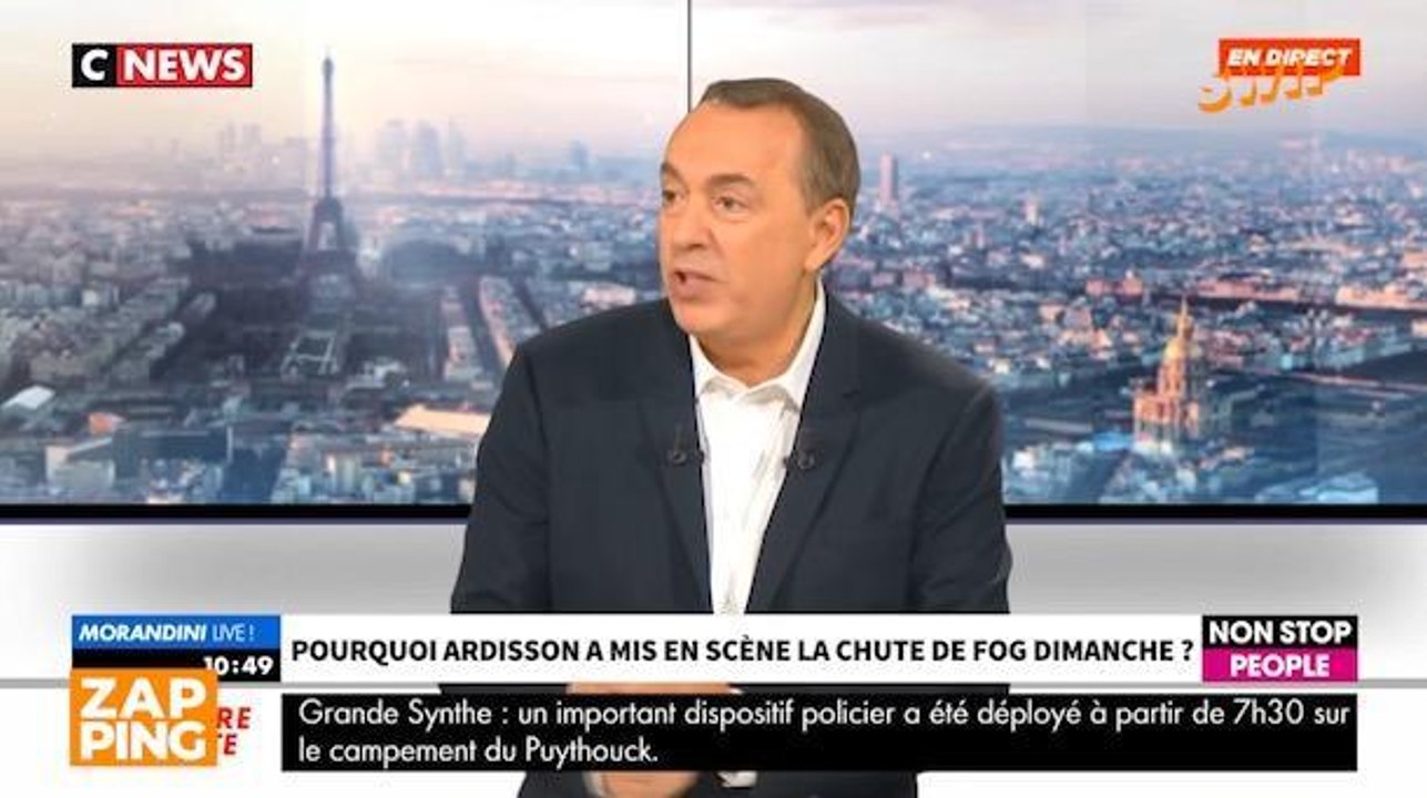 Thierry Ardisson s'explique sur la fausse chute de Franz-Olivier Giesbert dans Les Terriens du dimanche
