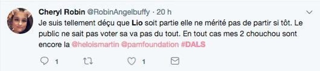 Les internautes en colère après l'élimination de Lio dans Danse avec les stars 9
