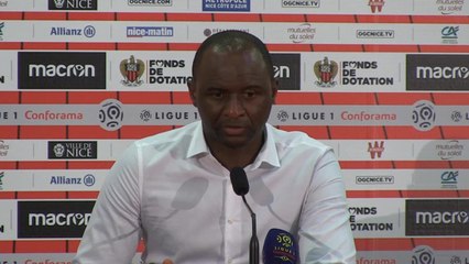 Ligue 1 : 10e j. - Vieira : "On a manqué de présence devant le but"