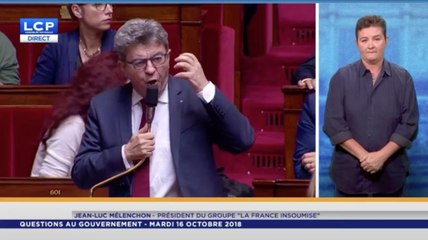 Le gros coup de gueule de Jean-Luc Mélenchon à l'Assemblée après sa perquisition