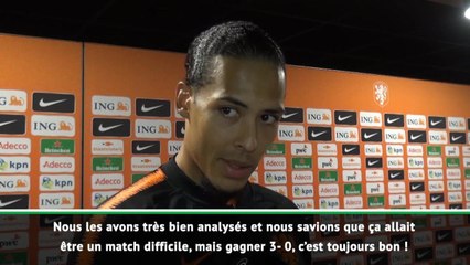 Ligue des Nations - Van Dijk : "Une superbe performance"