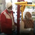 PM Modi tried gym equipment at Major Dhyan Chand Sports University