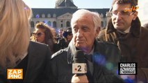 Jean-Paul Belmondo, Eddy Mitchell, Amel Bent... Les stars rendent hommage à Charles Aznavour aux Invalides