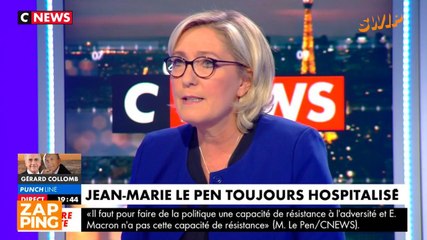 En direct de CNews, Marine Le Pen donne des nouvelles de son père
