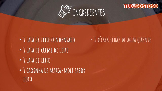 Pudim gelado de maria-mole