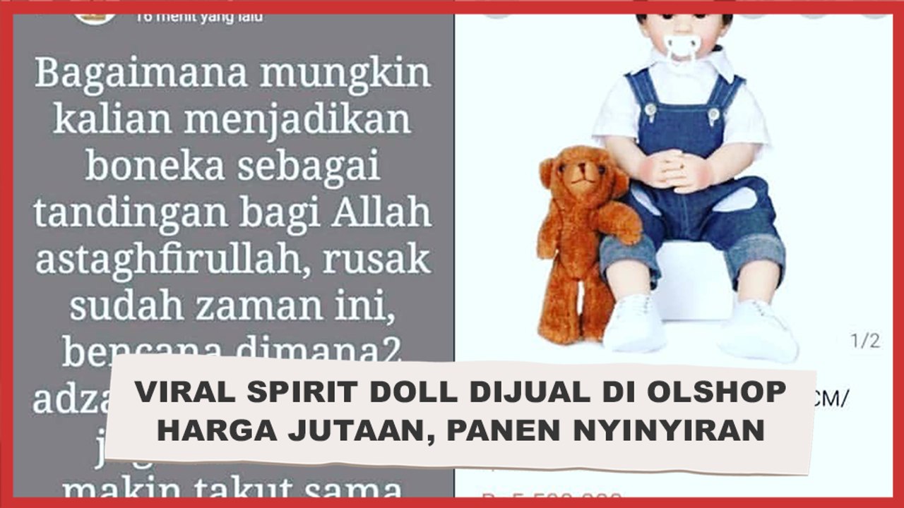Viral Spirit Doll Dijual di Olshop Harga Jutaan, Panen Nyinyiran Warganet