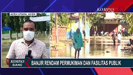 Banjir di Aceh Utara Turut Merendam Puskesmas dan Polsek di Lhoksukon