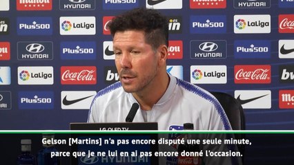 5e j. - Simeone : "Je veux que les nouveaux joueurs progressent"