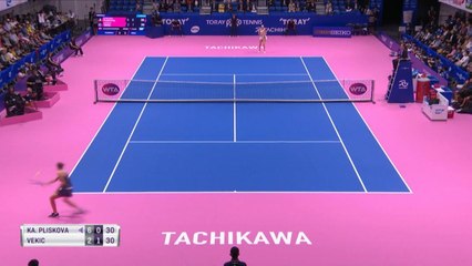 Tokyo - Pliskova se défait de Vekic et rejoint Osaka en finale