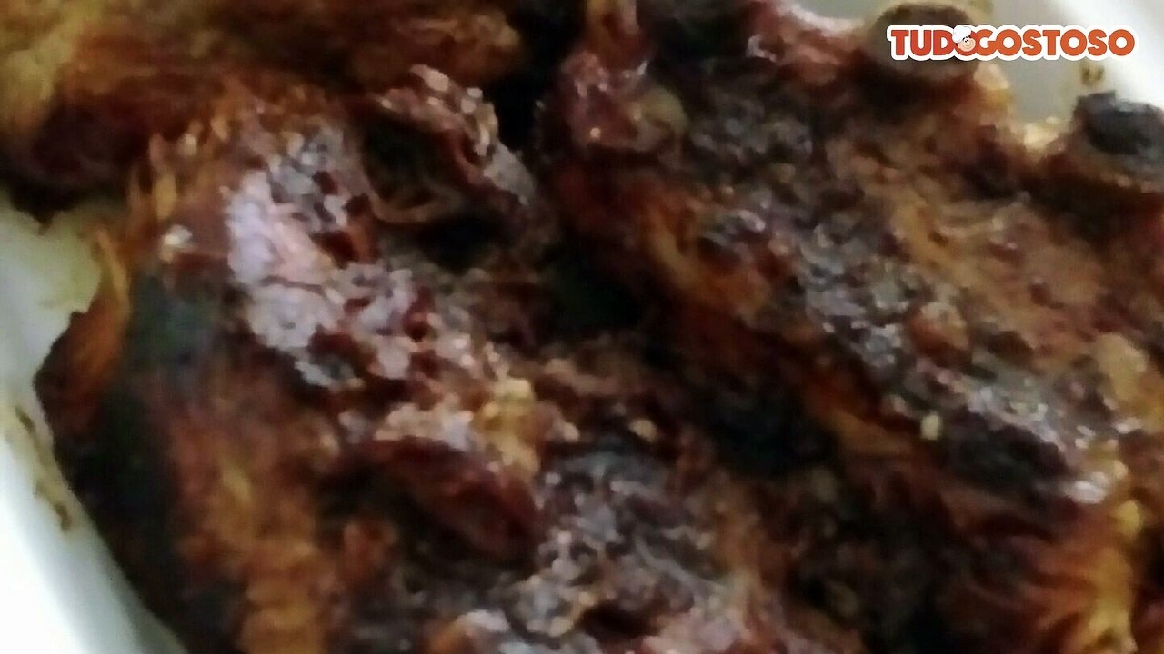 Costelinha assada na pressão