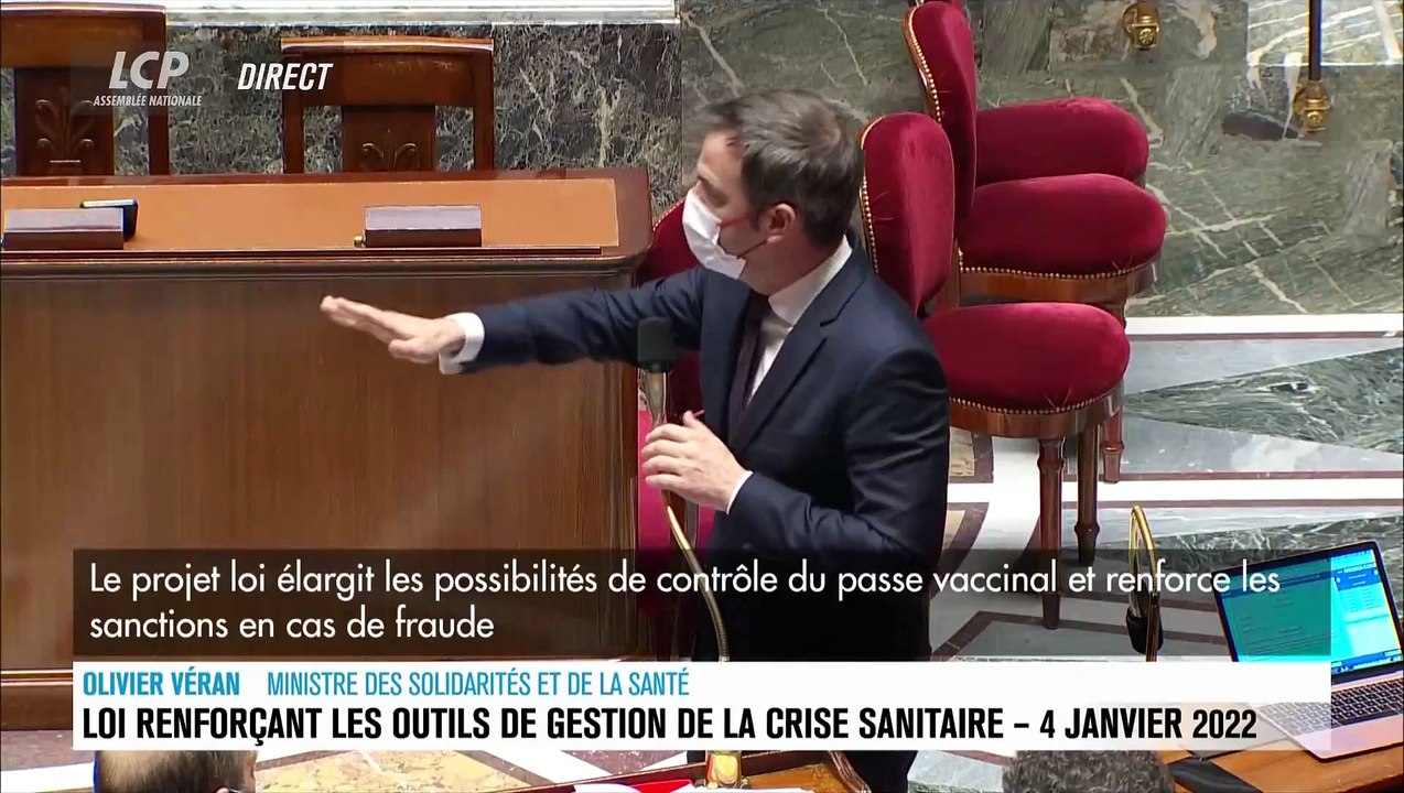 "Emmerder les non vaccinés" - Regardez le Ministre de la Santé, Olivier Véran qui a tenté de justifier les propos du Président : "Nous n'allons pas faire un débat sémantique"