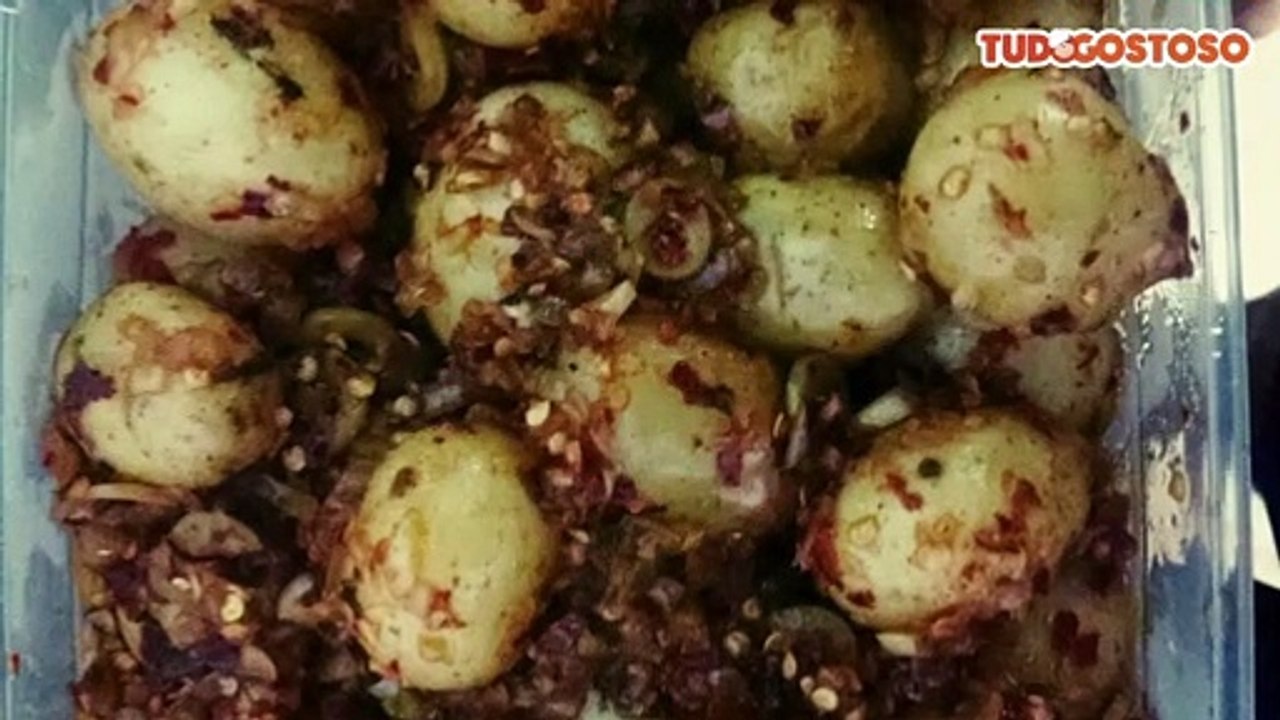 Batatinhas bolinhas em conserva
