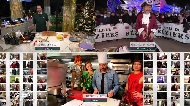 Cyril Lignac choqué par les danseuses de Kamel Ouali dans Tous en cuisine , sur M6.