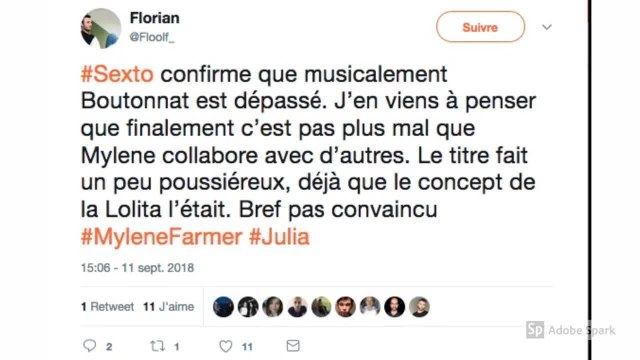 Julia, la protégée de Mylène farmer et Laurent Boutonnat, descendue par les internautes