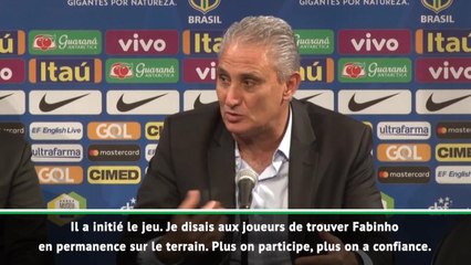 Brésil - Tite : ''J'ai dit aux joueurs de chercher Fabinho''