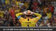 Justice - Lloris sanctionné lourdement