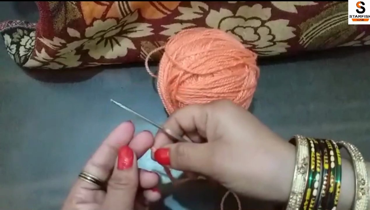 How to Use Crochet for Absolute #Beginners || #Crosia kaise chalaye || Chain design || एकदम आसान तरीके से #क्रोसिया चलाना #सीखे || Part-1st || #STARFISHCAB