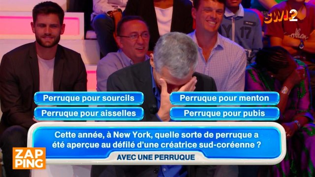 Nagui et la championne, pris d'un fou rire dans Tout le monde veut prendre sa place