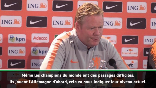 Pays-Bas - Koeman : La France a eu des moments difficiles pendant la Coupe du Monde