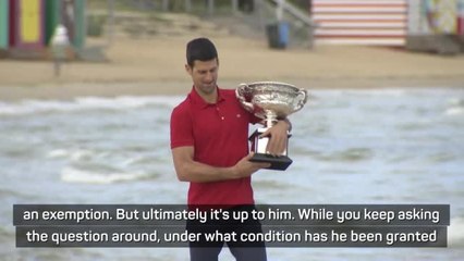 Djokovic urged to explain Australian Open vaccine exemption by organisers
