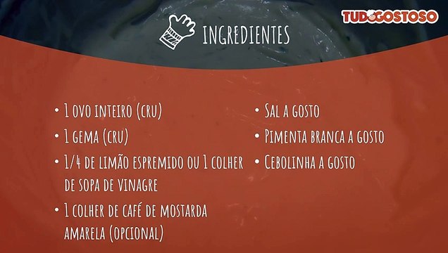 Maionese Caseira Temperada (para lanche)