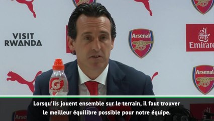 Arsenal - Emery : "Il faut trouver le meilleur équilibre avec Aubameyang et Lacazette"