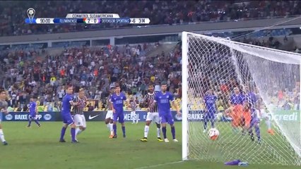 Brésil - Le sublime corner direct de Sornoza pour Fluminense