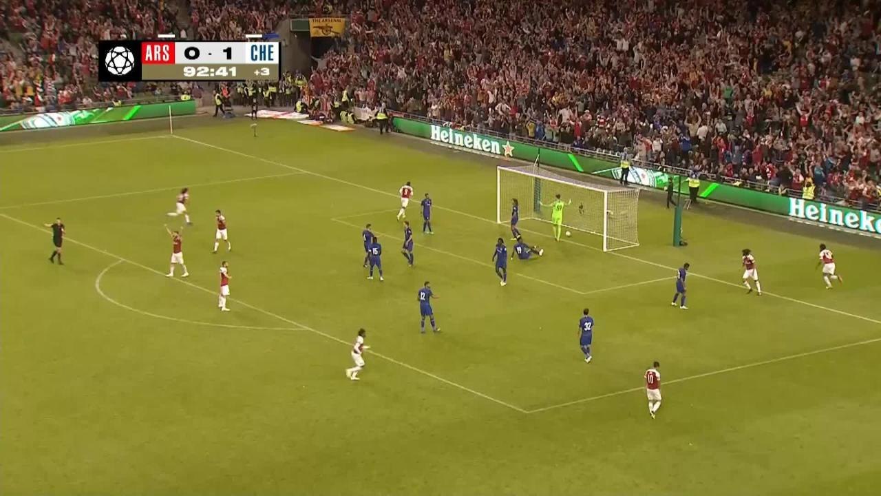 ICC - L'égalisation de Lacazette dans les dernières secondes