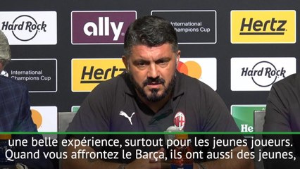 ICC - Gattuso : ''Les jeunes du Barça valent déjà 30-40 millions''
