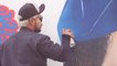 PSG - L'artiste Ceno2 dans ses oeuvres pour un graffiti haut en couleurs