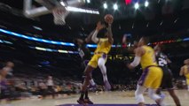 LeBron drives to the rim to ice the game