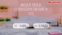 Massa de torta de liquidificador com creme de leite