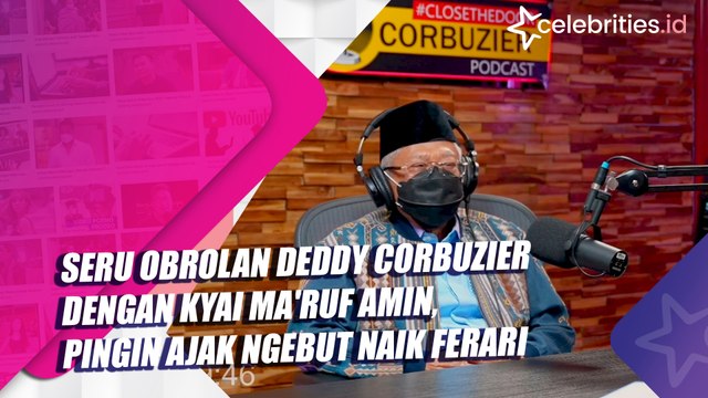 Seru Obrolan Deddy Corbuzier dengan Kyai Ma'ruf Amin, Pingin Ajak Ngebut Naik Ferari