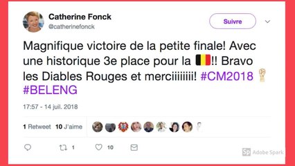 Les internautes ravis de la victoire de la Belgique en petite finale de la coupe du monde