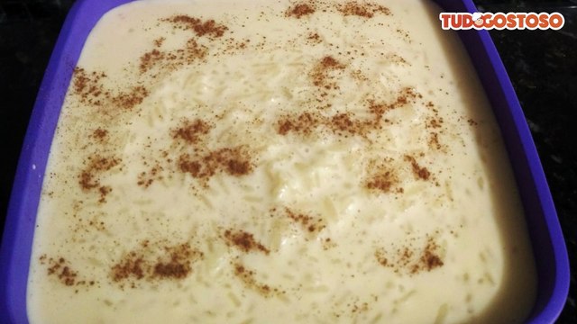 Arroz doce com leite em pó