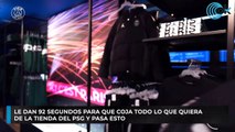 Le dan 92 segundos para que coja todo lo que quiera de la tienda del PSG y pasa esto