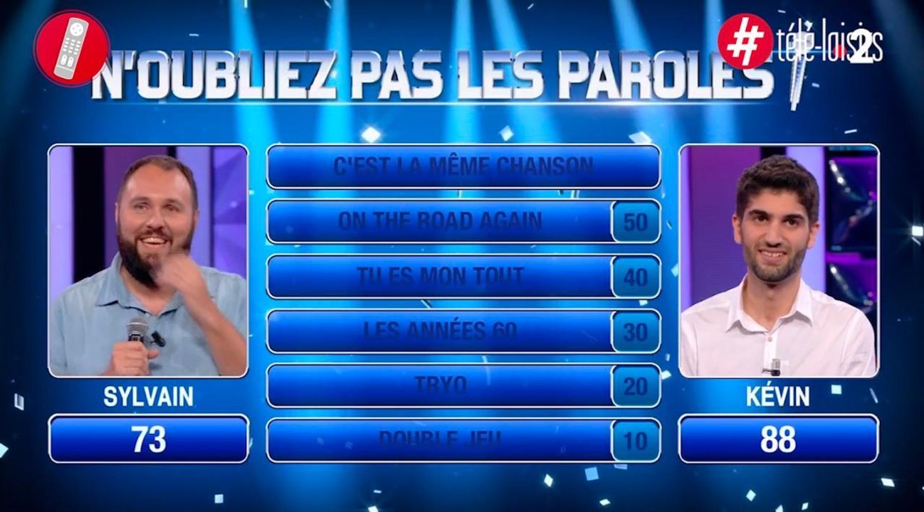 Ouf !... Kévin, le maestro de N'oubliez pas les paroles à deux doigts de l'élimination !