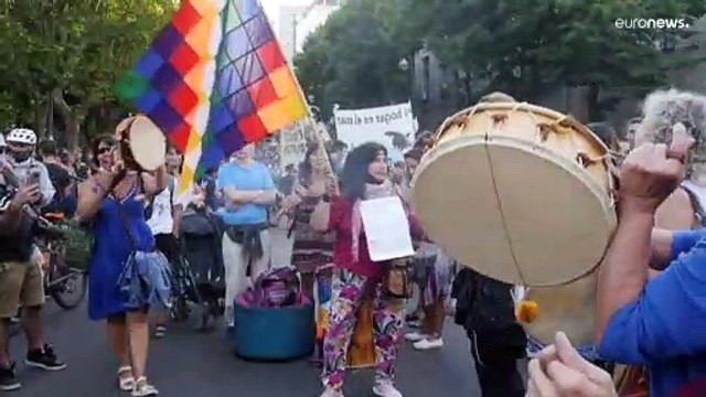 Marcha contra el aval del Gobierno argentino al proyecto petrolífero en la costa de Mar del Plata