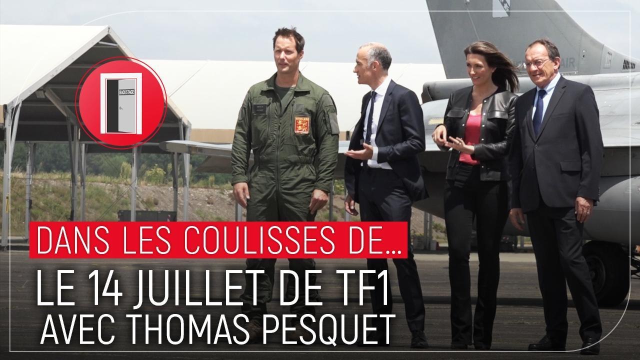 Exclu. Les stars de l'info de TF1 comme vous ne les avez jamais vues sur le tournage de la bande-annonce du 14 juillet avec Thomas Pesquet