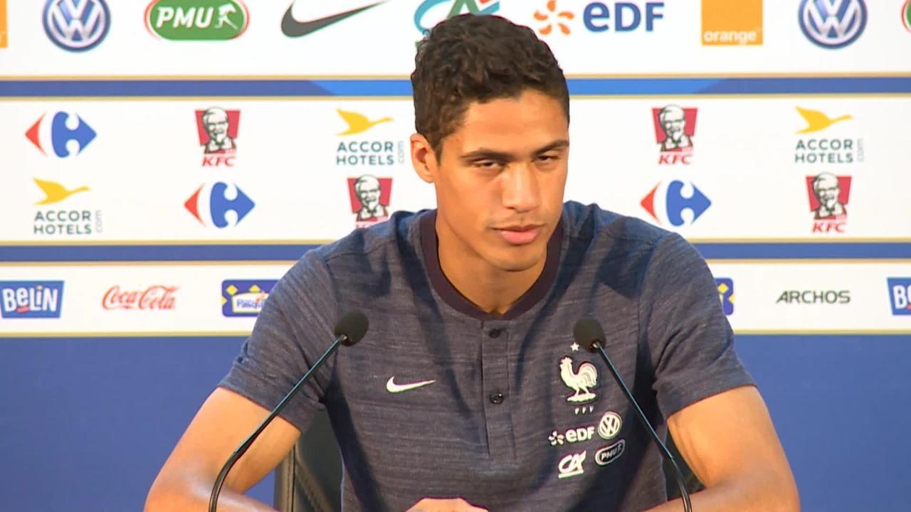 Bleus - Varane : "Des rapports affectueux avec la Belgique"