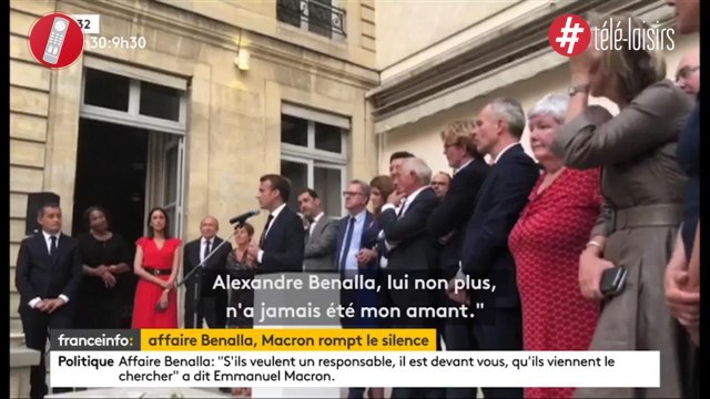 Emmanuel Macron ironise sur les rumeurs : Alexandre Benalla n'a jamais été mon amant